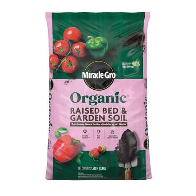 Miracle-Gro 1.5 cu ft Organic Raised Bed and Garden Soil