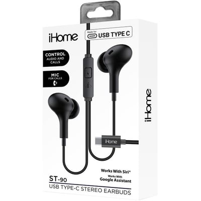 iHome USB Type-C Stereo Earbuds