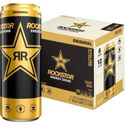 Rockstar 6pk 12oz Original Energy Drink