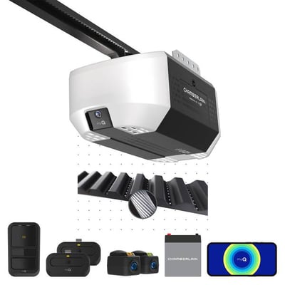 Chamberlain 3/4 Horsepower Belt Drive Opener with Battery Backup and myQ Connectivity