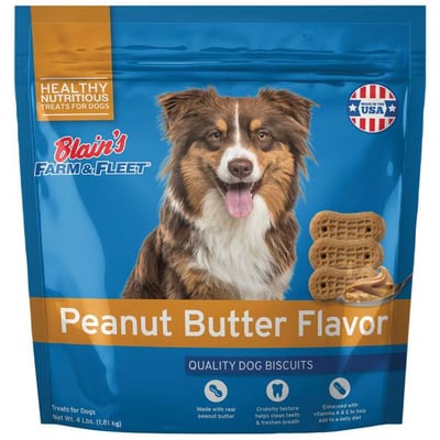 Blain's Farm & Fleet Peanut Flavored Dog Biscuits, 4 lb Real Peanut Flavor - Explore this product in more detail!