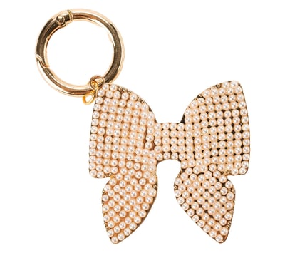 Violet & Brooks Pearl Bow Bag Charm