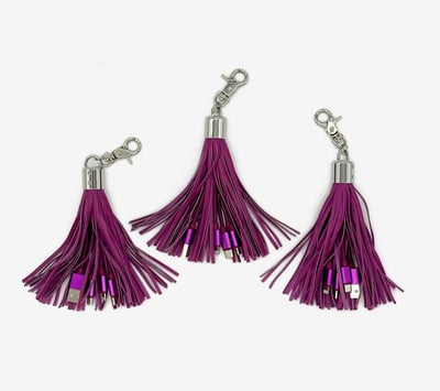 ZVOX Set of 3 Universal Charging Tassels for Apple & Android