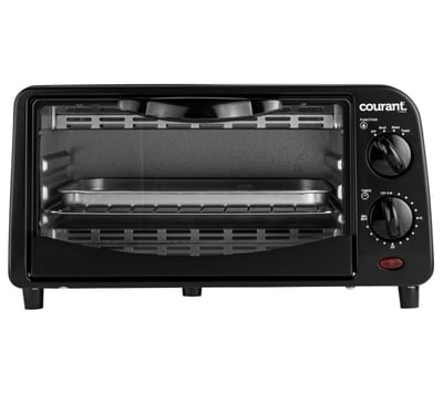 Courant 4-Slice Countertop Toaster Oven- Toast, Bake, & Broil