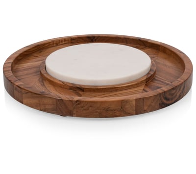 Toscana Charcuterie Platter with Marble Cheeseb oard Insert