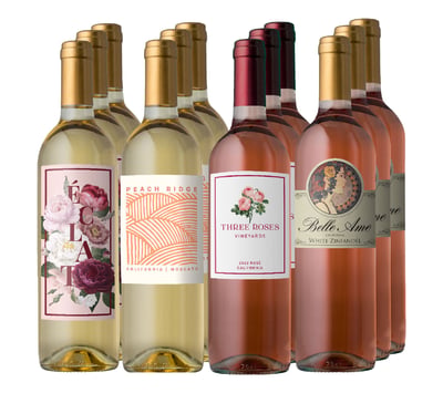 Vino Voyage Sweet Wine Lovers 12 Bottle Variety Set