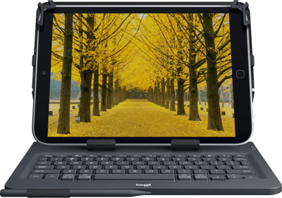 Logitech UNIVERSAL FOLIO Keyboard case with Bluetooth® for 9-10 inch Apple, Android, Windows tablets - English