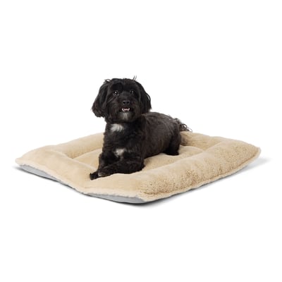 Top Paw Tan Plush Pillow Dog Bed | Polyester PetSmart