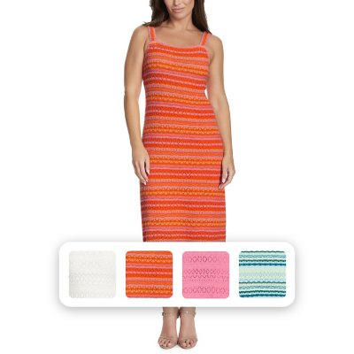 Jessica Simpson Women's Crochet Dress Tigerlily Combo XL:- Tigerlily Combo, XL