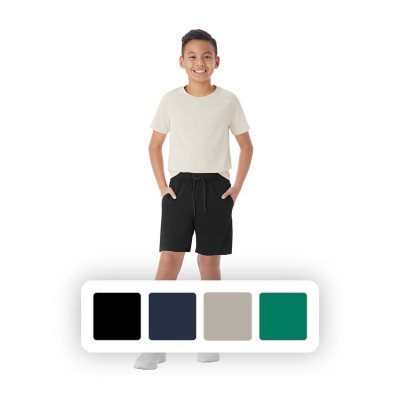 Member's Mark Boys Tech Short Black S 6/7:- Black, S 6/7