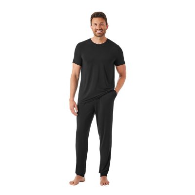 Member's Mark Men's 2-Piece Jogger Pajama Set Black4XL:- 4XL, Black