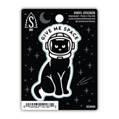 Stickers Northwest Give Me Space Cat Sticker Sticker - Explore this product in more detail!