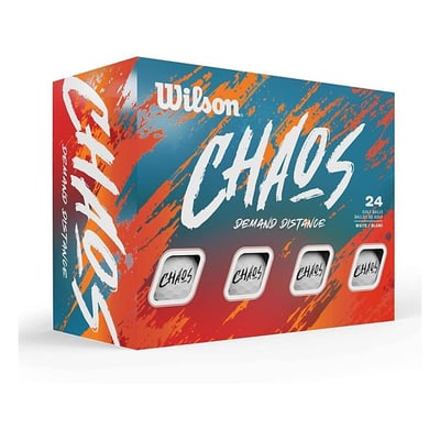 Wilson CHAOS® Golf Balls - White 24 Balls