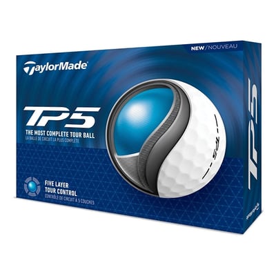 TaylorMade 2024 TP5 Golf Balls, Men's, White