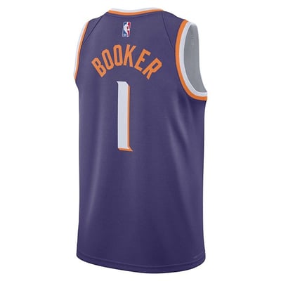 Phoenix Suns Devin Booker #1 Nike Swingman Jersey Small Purple