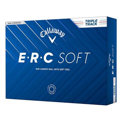 Callaway 2025 ERC Soft Triple Track Golf Ball #1-#4 12-Ball Pack White