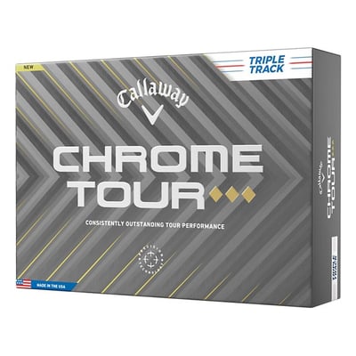 Callaway Chrome Tour Triple Diamond Triple Track Golf Ball #1-#4 12-Ball Pack White