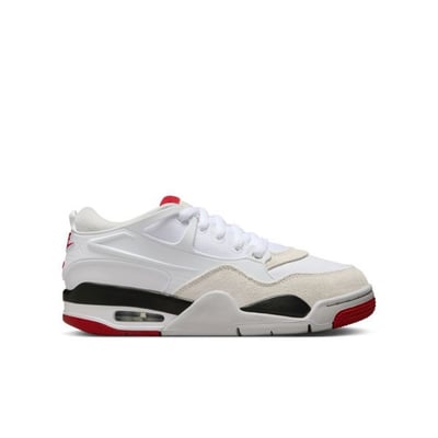 Kids' Air Jordan 4 RM Sneakers Big 6 Regular White/Varsity Red/Black/Neutral Grey