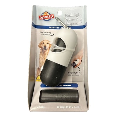 Spotty Flashlight Waste Bag Dispenser
