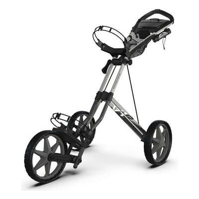 Sun Mountain 2022 Speed Cart V1R Golf Caddie, Steel/Platinum Gray