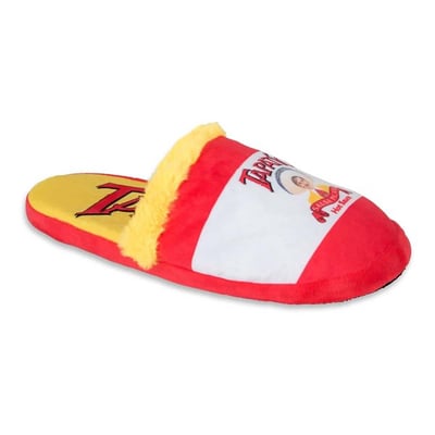 Men's ODD SOX Tapatio Fuzzy Casual Slippers Regular Medium White/Red/Yellow