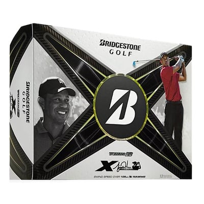Bridgestone 2024 Tour B X Tiger Golf Balls, Men's, White