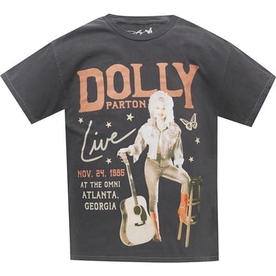 Women's Goodie Two Sleeves Dolly Parton Live T-Shirt Large Black