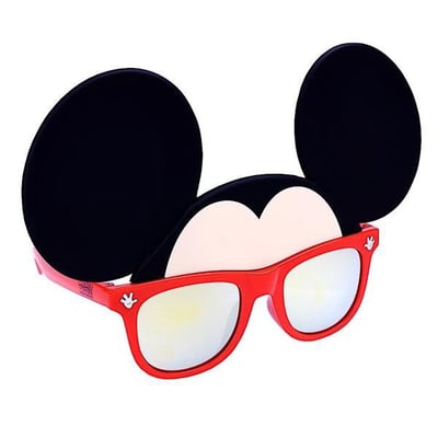 Sunstaches Men's Kids' Sun-Staches Disney's Mickey Mouse Sunglasses Red/Black