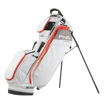 PING 2025 Hoofer 14 Golf Stand Bag Grey/Red