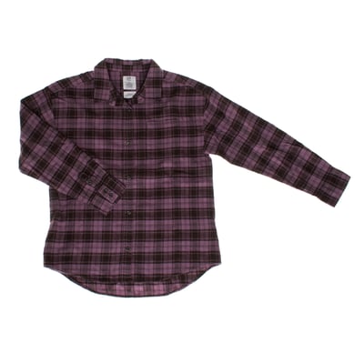 Gap Kids Unisex Flannel Shirt 450480 Youth Girl-Boy - Violet - Size 14-16Y