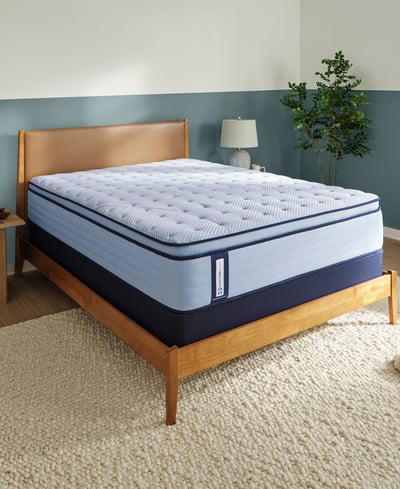 Sealy Posturepedic Seafield 14" Soft Euro Pillowtop Mattress Set - Queen