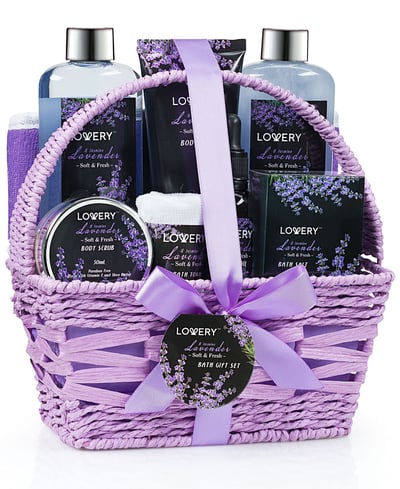Lavender & Jasmine Body Care Gift Set - 10 Pieces