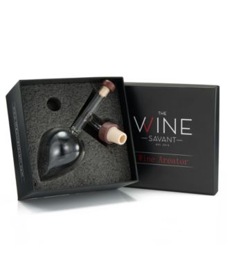 The Wine Savant Italian Wine Aerator and Decanter, Oenophile Gift, with Gift Box - Clear