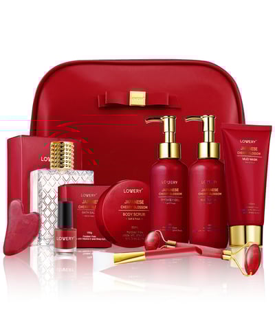 Luxury Japanese Cherry Blossom Spa Gift Set - 11 Pieces