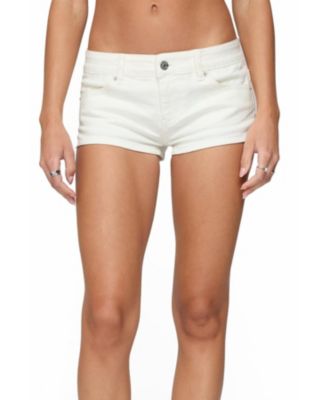 Edikted Women's Jagger Low Rise Denim Shorts - White