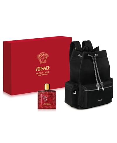 Versace Eros Flame Limited Edition Summer Set with Backpack