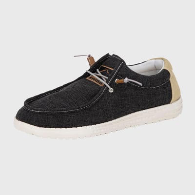 Alpine Swiss Men's Flynn Boat Shoes Lightweight Slip-On Loafers Moc Toe Sailing Deck Shoes Breathable Summer Travel Shoes Light Enough to Float - Char