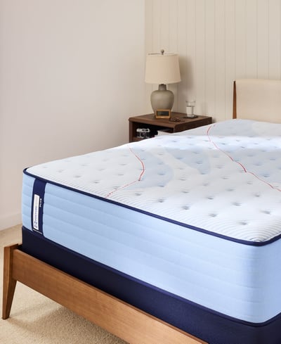 Sealy Posturepedic Kersall 14" Medium Tight Top Mattress Set - Queen