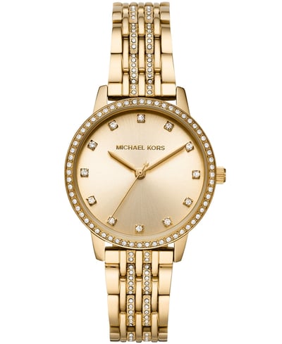 Michael Kors Women's Melissa Gold-Tone Stainless Steel Bracelet Watch 35mm - Gold