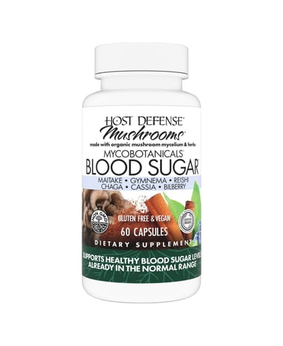 Host Defense MycoBotanicals Capsules - Herbal Supplement with Chaga, Reishi & Maitake Mushrooms - Mushroom Mycelium Supplement for Healthy Balance - 6