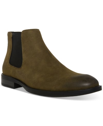 Madden Men Men's Maxxin Mid Height Chelsea Boot - Olive Suede