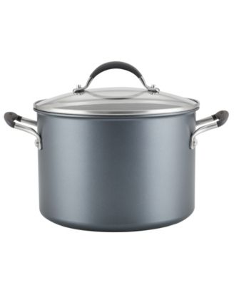 Circulon A1 Series with ScratchDefense Technology Aluminum 8-Quart Nonstick Induction Stockpot with Lid - Graphite