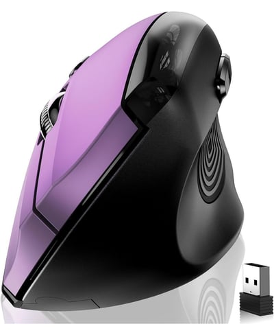 memzuoix Ergonomic Mouse Wireless,2.4G Optical Cordless Mice with 800/1200/1600 Dpi,Vertical Computer Wireless Mouse for Laptop, Mac,Pc,Desktop (for R