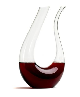 The Wine Savant Khen U-Shaped Aerator Decanter - Clear