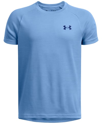 Under Armour Big Boys Tech Textured Short Sleeve T-shirt - Horizon Blue/tech Blue