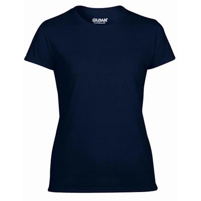 Gildan Missy Fit Women's X-Small Adult Short Sleeve T-Shirt, Navy (6 Pack)