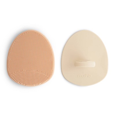 Mushie Cradle Cap Brush Set - Blush & Shifting Sand
