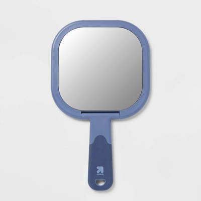 Dual-Sided Handheld Makeup Mirror 1x/5x Magnification