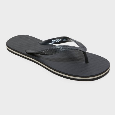 Men's Brent Flip Flop Sandals - Goodfellow & Co™ Black L