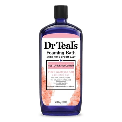 Dr Teal's Pink Himalayan Orange Foaming Bubble Bath 34 oz